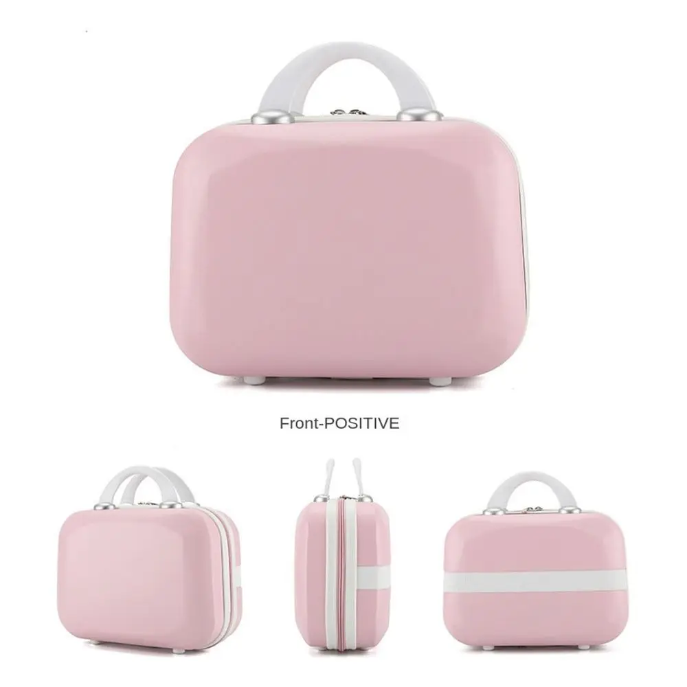 Portable Light Mini Travel Suitcase Cosmetic Box Large Capacity Hand Luggage Organizer Case Small Boarding Case 14 inch 2024 New