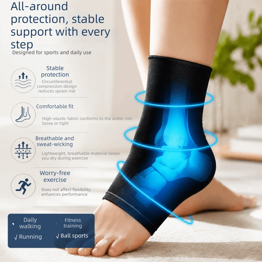Reusable Hot Cold Ankle Foot Ice Pack Wrap Achilles Support Swelling Relief Hot Cold Pack Adjustable Strap Ankle Support Brace