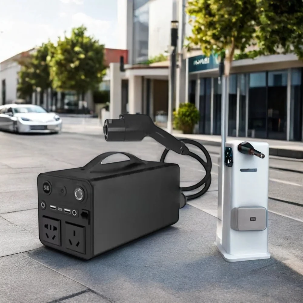 Factory Direct 4KW DC 10/16A Portable Outdoor Electric Car Charging Station With Discharge Facility New