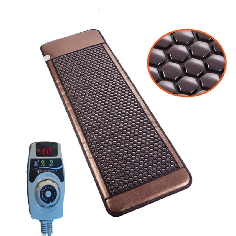 

Jade Massage Mat for Beauty Salon, Heat Bed, Happy Dream Tourmaline Mattress, Heating Cushions to Relieve Stress, Comfortable fo