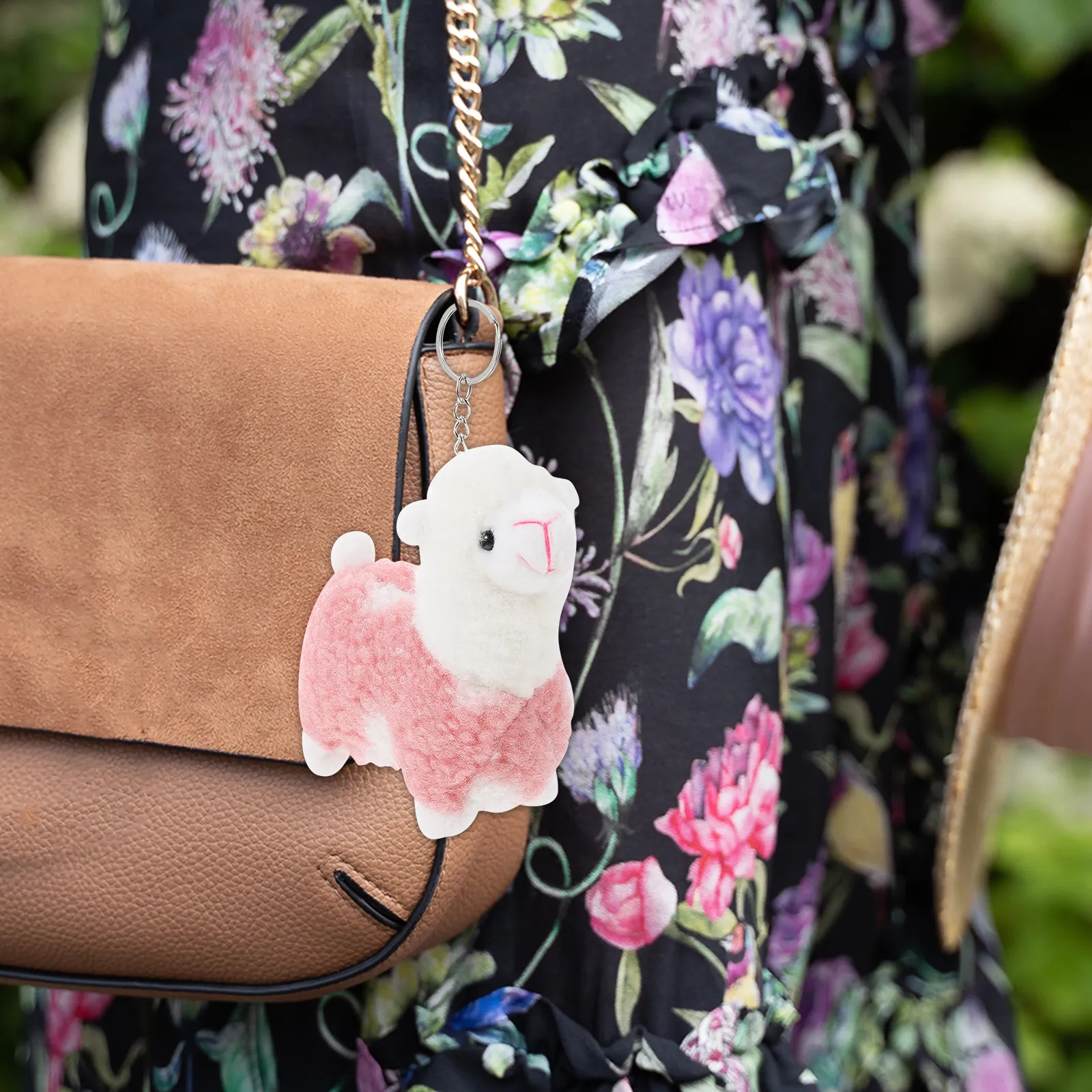 

2 шт. Брелоки из альпаки, креативные подвески для сумок, милые аксессуары для ключей, брелок-подвеска