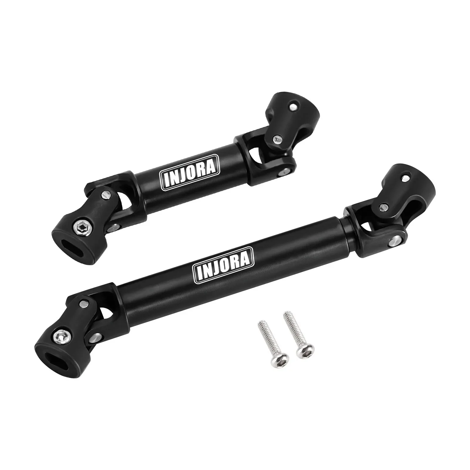 INJORA Hardened Steel Drive Shafts for 1/18 RC Crawler TRX4M High Trail K10 F150(4M-84BK)