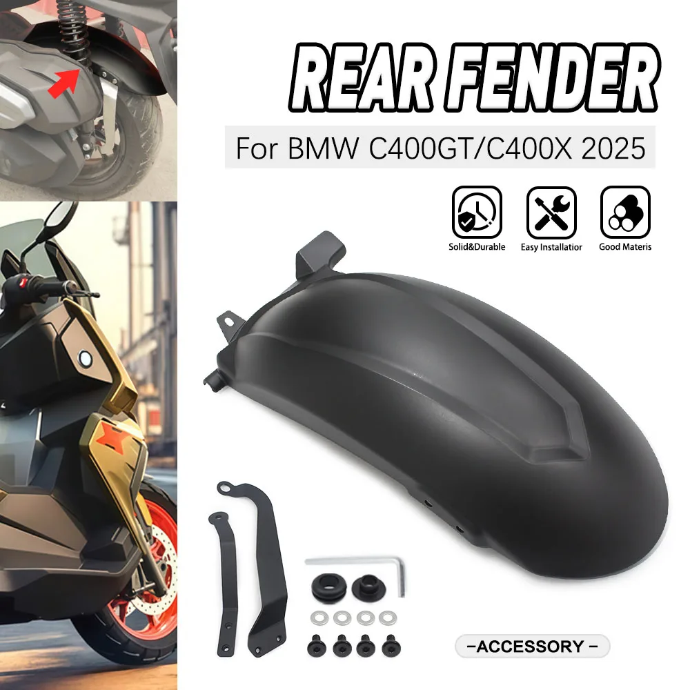 

Fit For BMW C400X C400GT 2025 Motorcycle Rear Wheel Cover Fender Splash Guard Protection Anti Splash Accessories