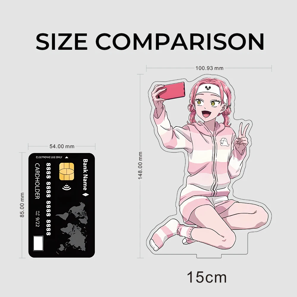 You and I Are Polar Opposites Acrylic Standee – Anime Style Character Display Figure Clear Acrylic Desk Decor Collectible Gift