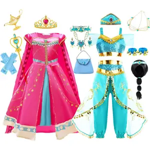 Princess disney jasmine dress aladdin-AliExpress