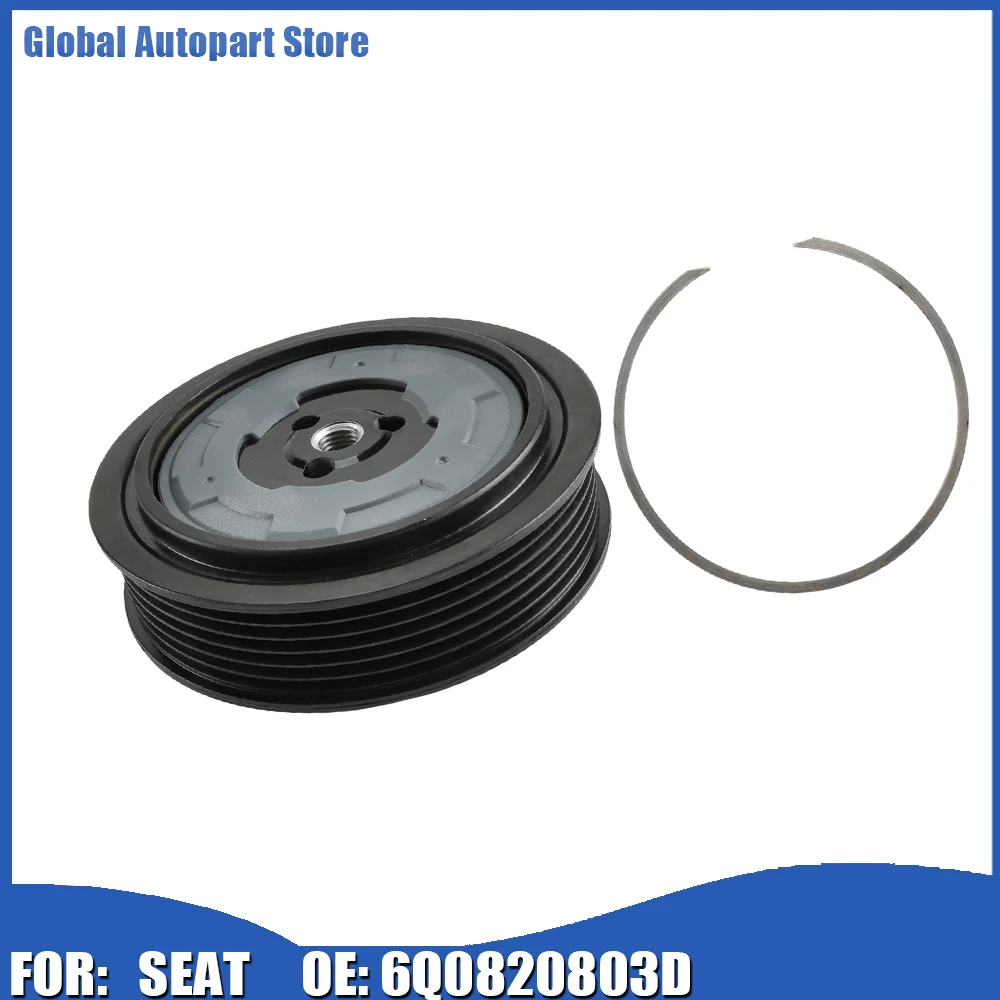 New Air Conditioning Compressor Clutch Pulley Compressor For SEAT Ibiza / Cordoba 2004-2015 6SEU12C 6Q0820803D 6Q0820808F