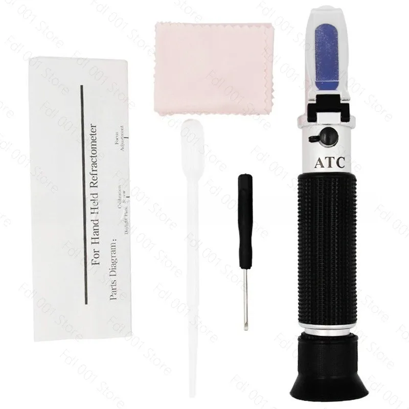 Salinity Meter/Salt Concentration Meter High Precision (0-100) Refractometer, Seawater Hydrometer, Glass Salinity Meter