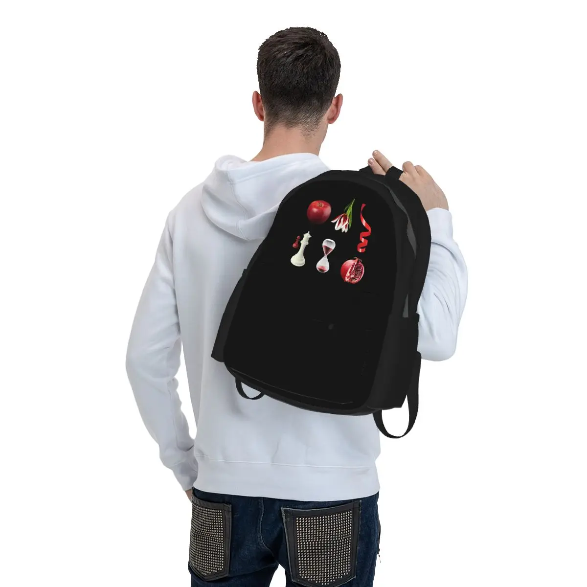Twilight Book Cover Inspired Artistic Photos Backpack Student BookBag Children School Bag Computer Shoulder Bags for Men Women