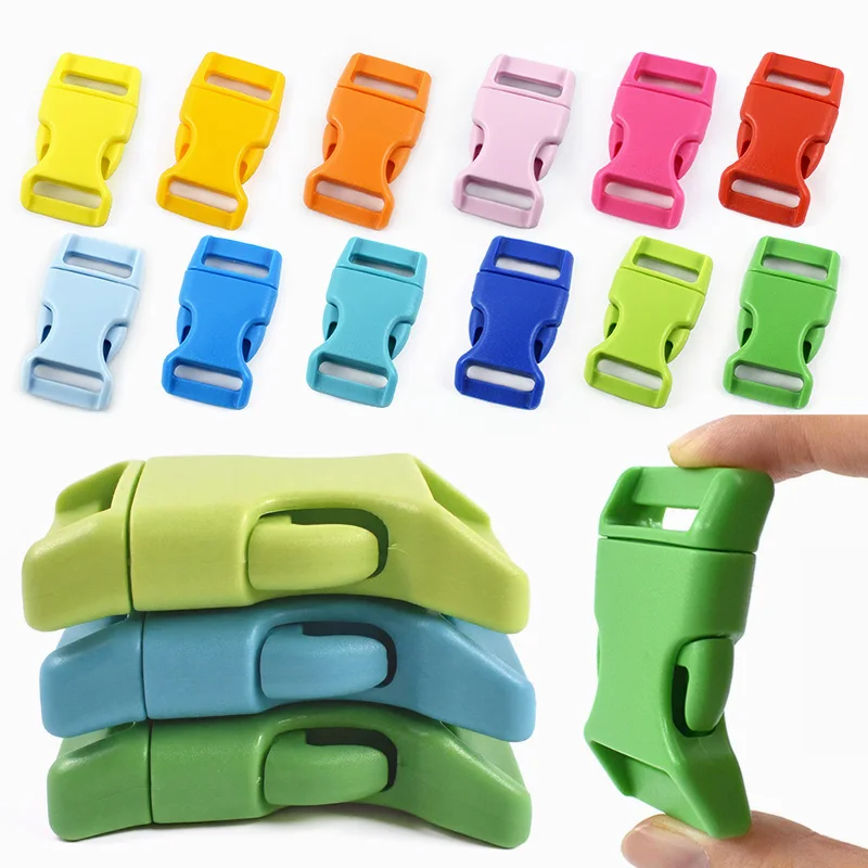 

10-30Pcs 10/15/20/25mm Plastic Quick Release Buckles for Backpack Strap Webbing Dog Collar Belt Adjust Clasp DIY Bag Accessories