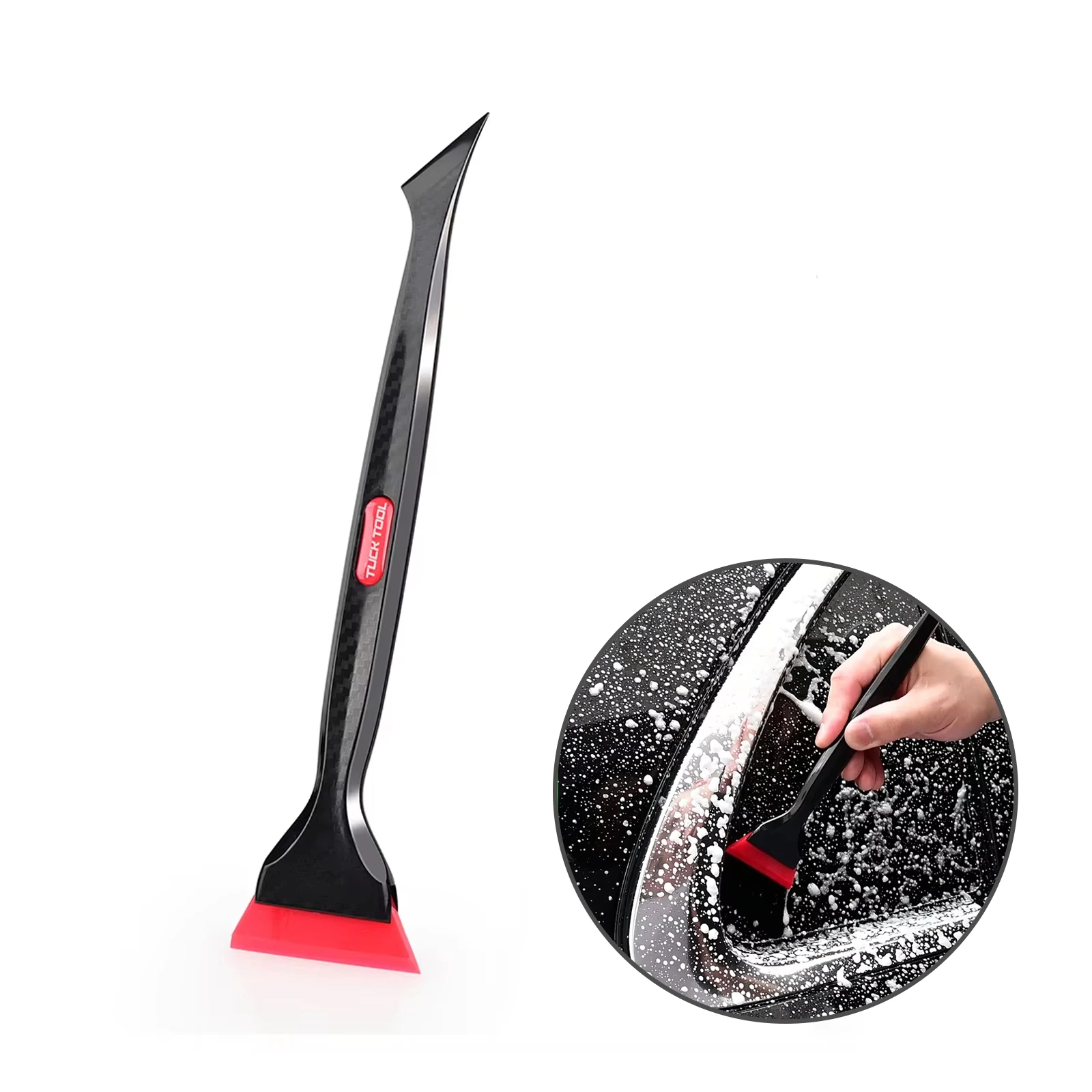 Car Window Film Installation Tool - Vinyl Wrap Scraper and Small Car Window Edge Dual-Use Tool Car Film Windshield Water Remove