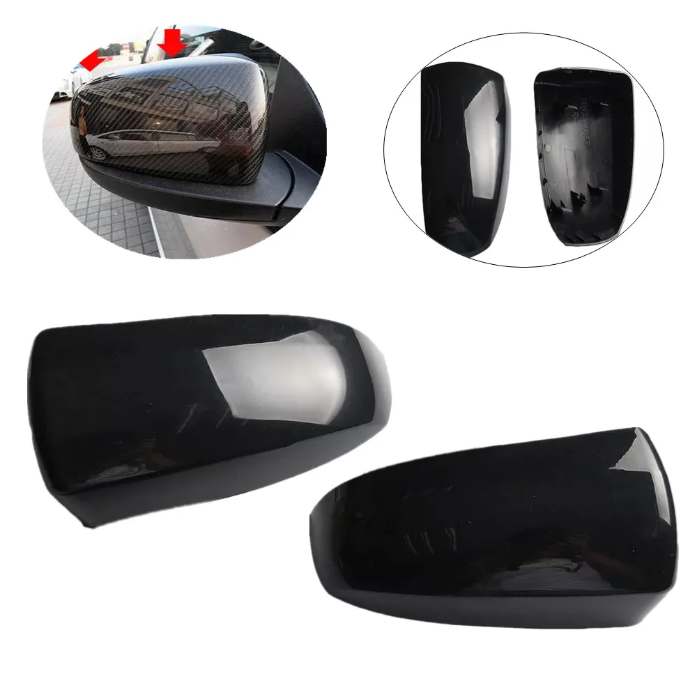 

For BMW X5 E70 X6 E71 2007 2008 2009 2010 2011 2012 2013 2014 Car Side Rearview Wing Mirror Cover Caps Trim Black Left+Right