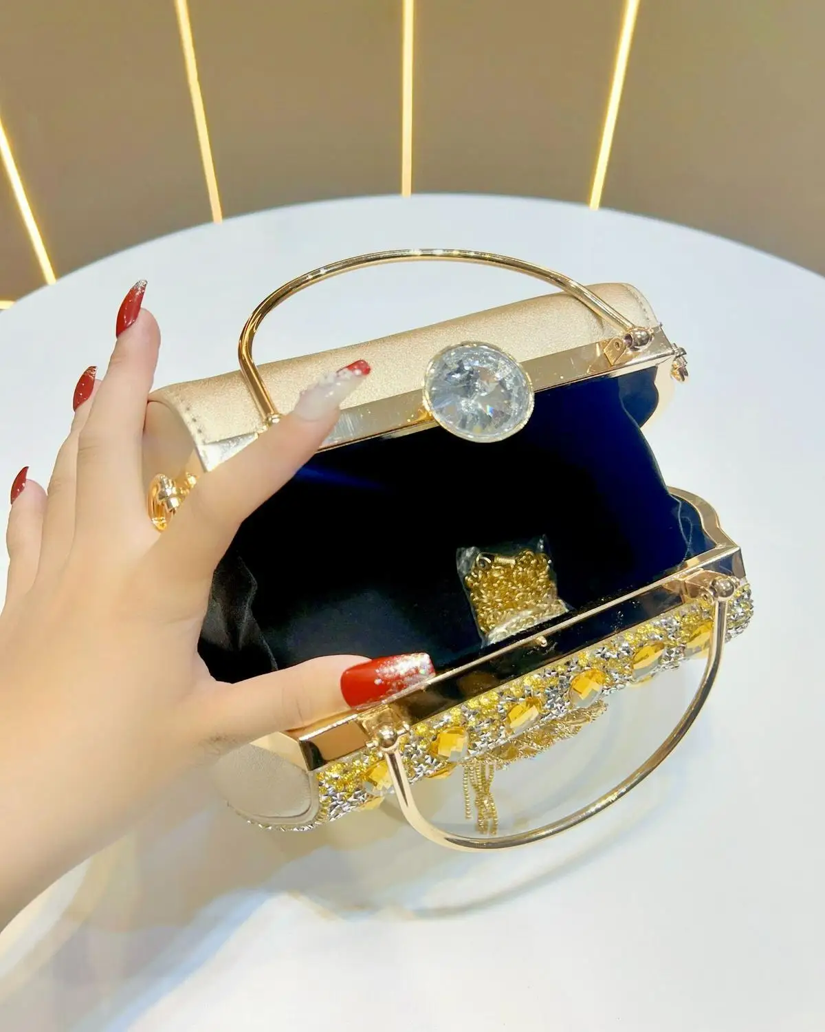 Original Designer Brand New Dinner Bag Handbag Large Capacity Diamond Shoulder Sling Dinner Bags for Women