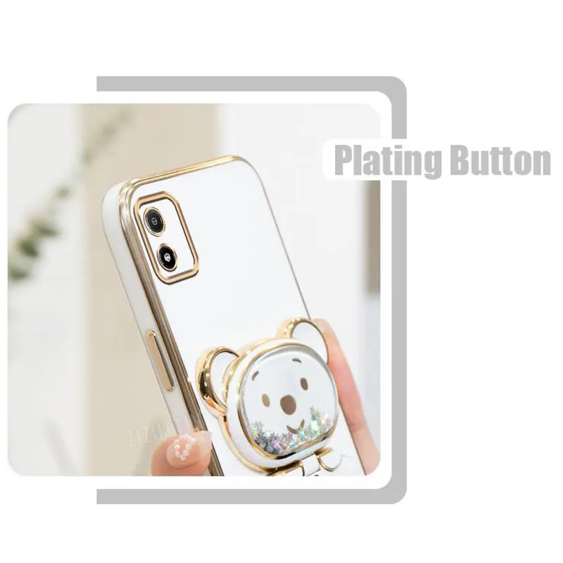 مجوهرات حزام لعوب الدب حامل هاتف الحال بالنسبة لموتورولا موتو E6s 2020 E61 E13 E20 E22 E22I E32 E7 Plus Power Edge 20 30 غطاء