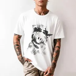 Alf Men's T Shirts Tv Comedy Gordon Shumway Sitcom Cat Series Alien Hipster Tee Shirt Short Sleeve T-Shirts Cotton 5XL 6XL Tops