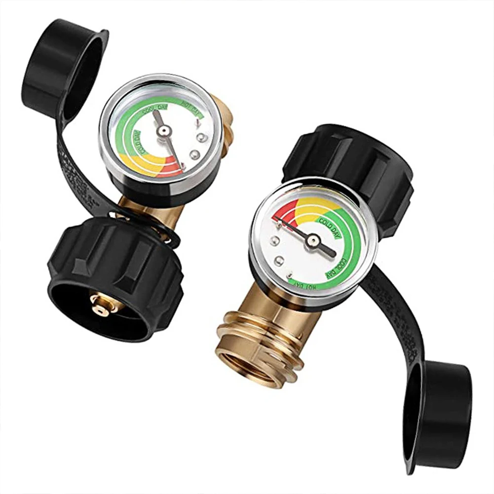 Propane Tank Gauge Level Indicator QCC1/Type 1 Connection Gas Pressure Meter Propane Pressure Gauge for 5lb-40lb Propane Tanks