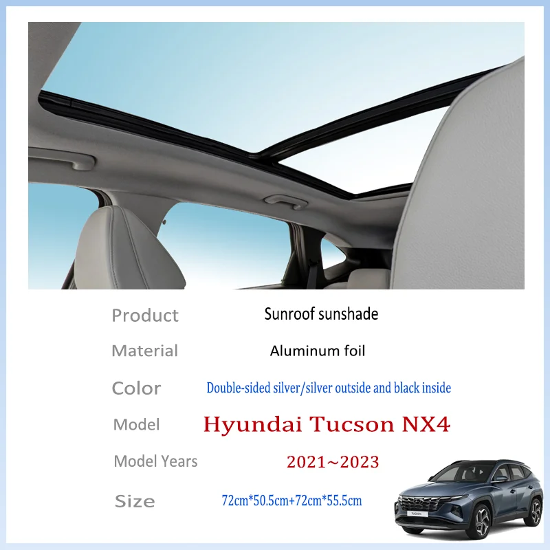 For Hyundai Tucson L NX4 2021~2023 MK4 Car Sun Shades Cover Auto Sunroof Sunshade Protector Anti-UV Heat Isolate Accessories