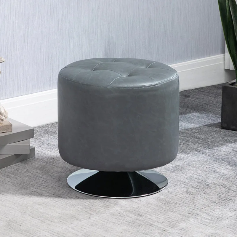 Advanced sense pull button creative shoe change stool rotatable waist chair door home low stool storage stool