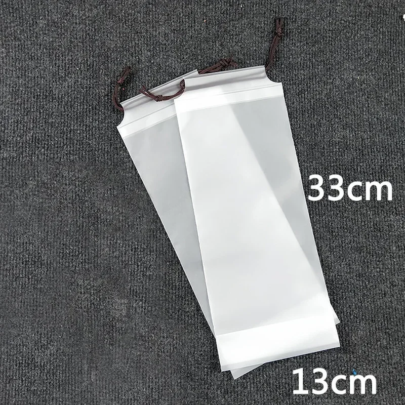 1P Umbrella Storage Drawstring Bag Translucent Plastic Antidirty Umbrella Cover Reusable Portable Drawstring Bag Home Waterproof image 6