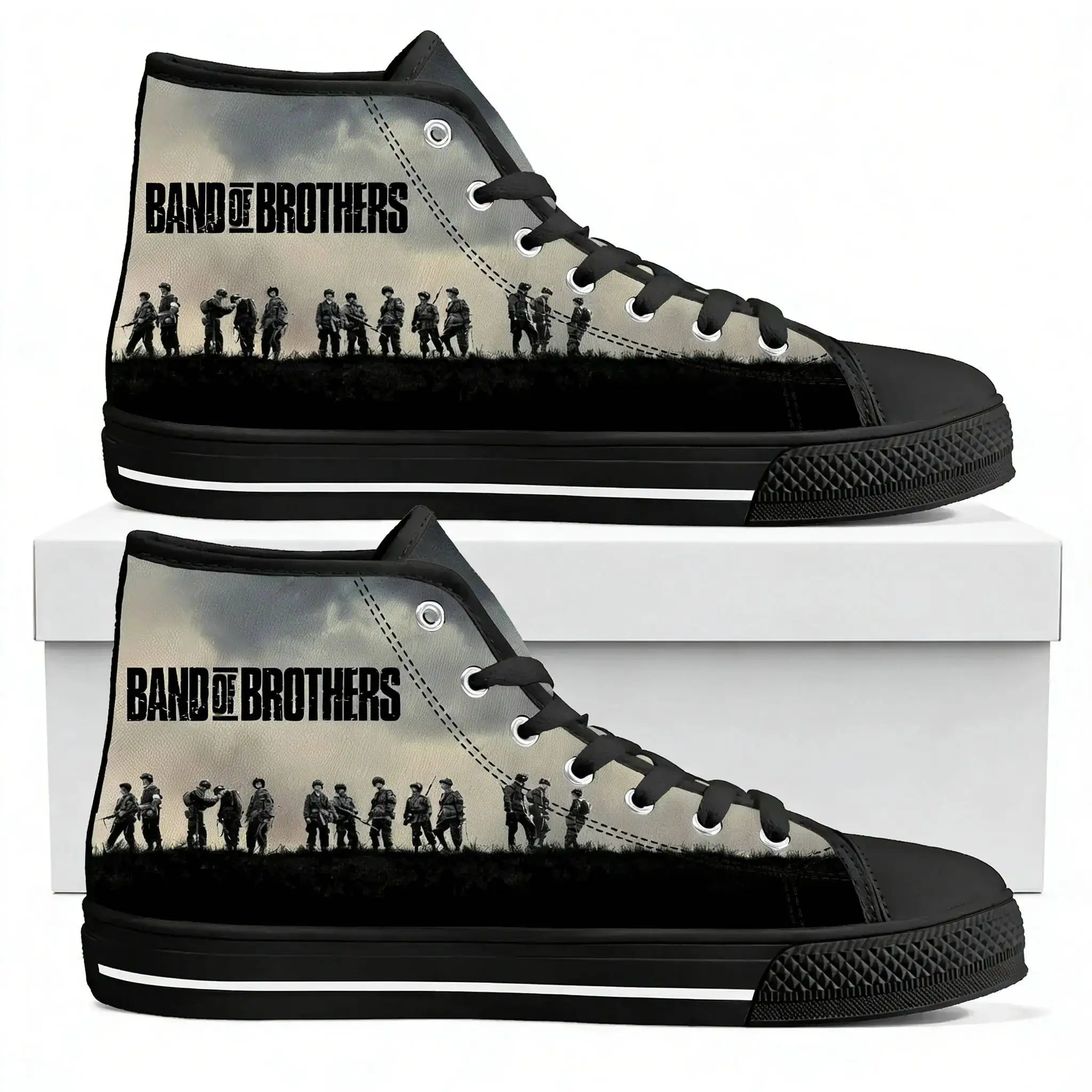 Band Of Brothers Top Sneakers Mens Womens Teenager Easy Company High Quality Canvas Sneaker Casual Shoe Custom Made Shoes