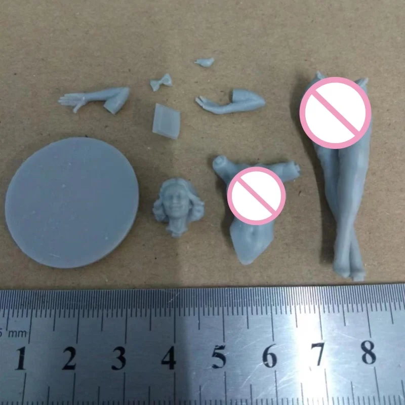 1/24 مقياس 75 مللي متر لطيف الأميرة الراتنج نموذج لجسم عدة ألعاب غير مصبوغة المفككة