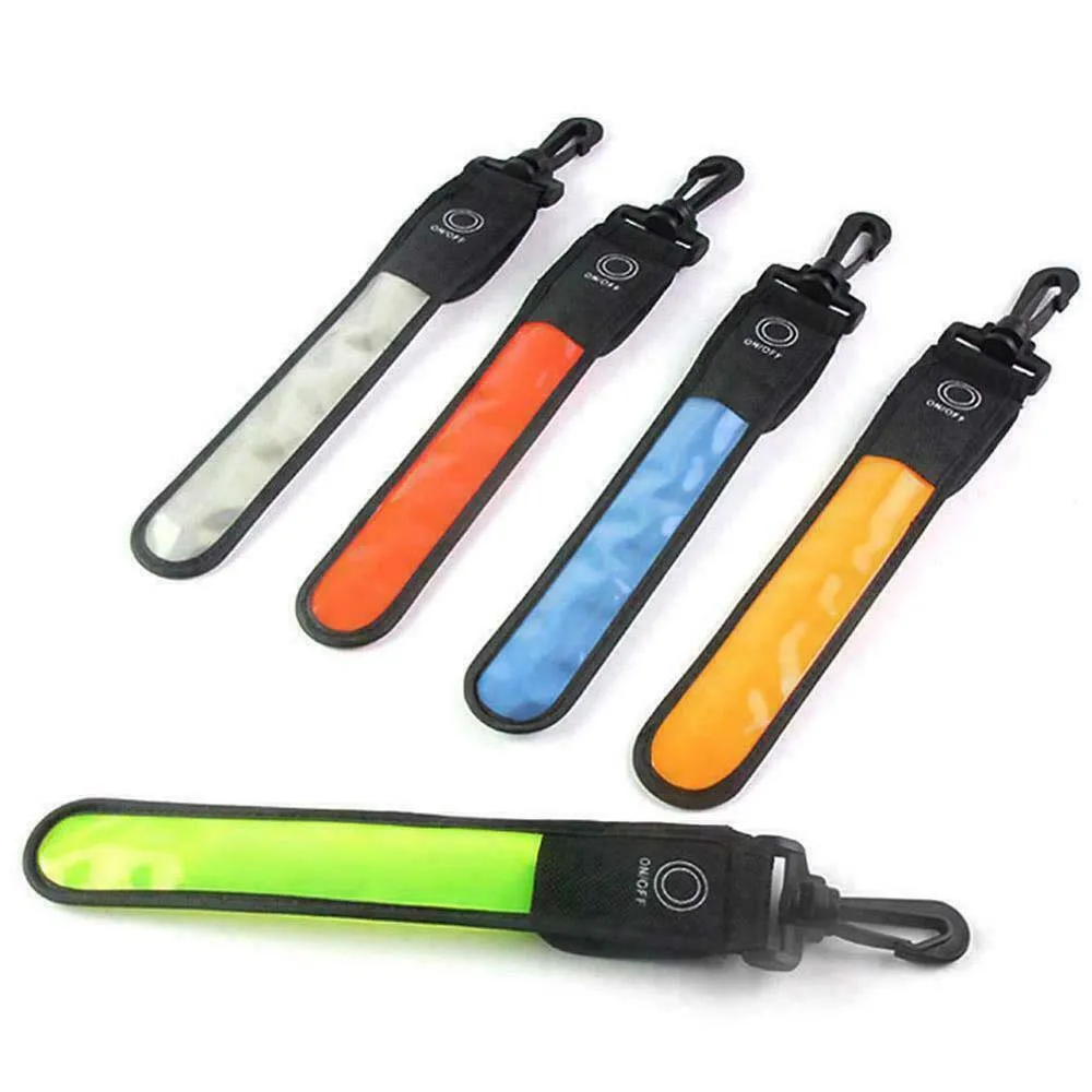 Bicycle Lights LED Light Bag Pendant Reflective Decor Reflective Lighting Pendant Reflective Belt Strap Armband Strap Light
