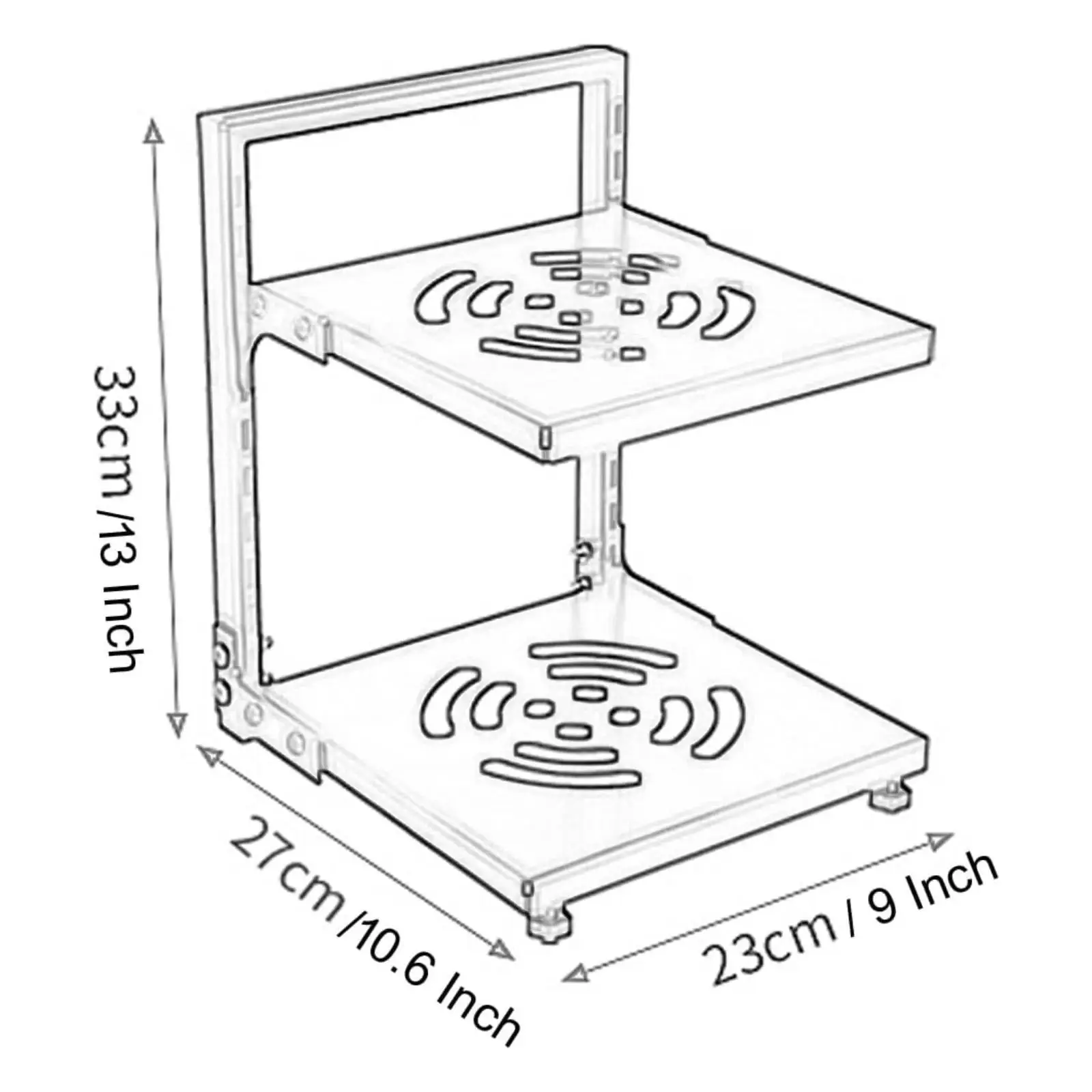 Organizer na garnki i patelnie, organizacja kuchni, metalowy, uniwersalny stojak na patelnie, wielorazowy ociekacz na garnki, uchwyt na patelnie do pod zlewozmywak, do domu.