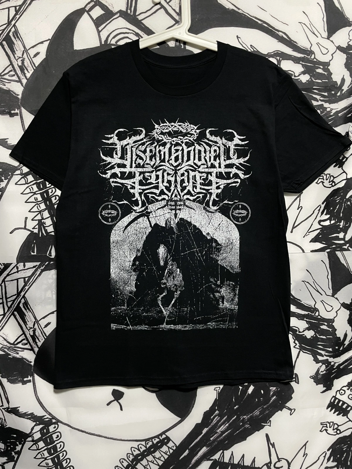 

Band Printed Cotton T-Shirt Couple with The Same Trendy Fashion Versatile European and American Style T-shirt