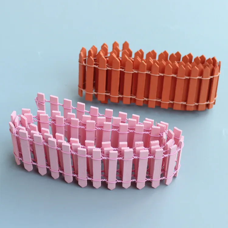 سياج صغير، مواد DIY للمشاهد المصغرة، نباتات الحديقة، الأسوار الخشبية الصغيرة، زينة عيد الميلاد ورأس السنة الجديدة