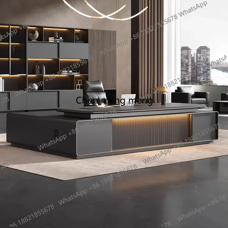 A17 Gamer Computer Office Desk Secretary Luxury Design Study L Shaped Office Large Desk Chair Work Bookshelf Executive Furni