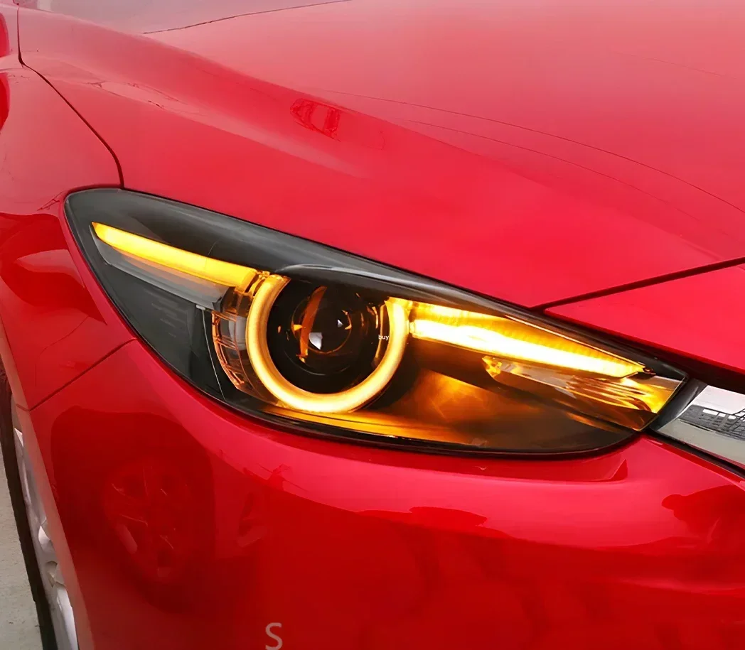 Auto Headlights Assembly For Mazda 3 Axela 2017-2019 Upgrade LED High Configure Dynamic Bifocal Projector Lens Car Accessories