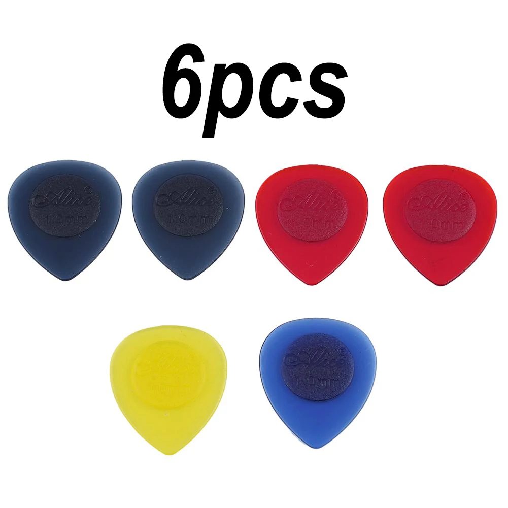 6pcs Alice Guitar Picks Plectrums Large Stubbies Big 1mm 2mm 3mm For Secure Grip Guarding Against Slipping Rotating