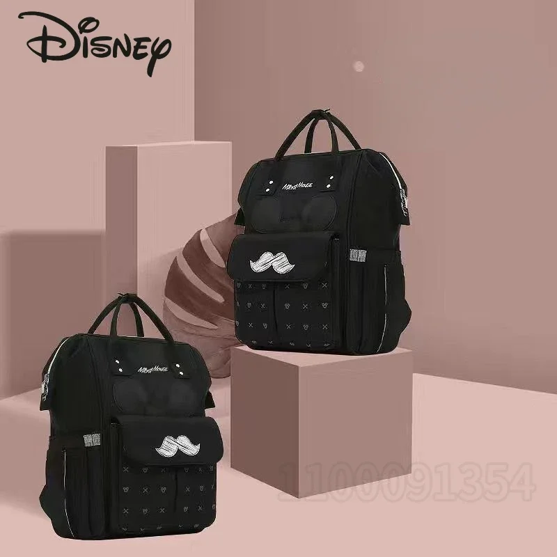 

Disney Mickey's New Diaper Bag Backpack Cartoon Baby Diaper Bag Luxury Brand Original Baby Bag Large Capacity Multi Function