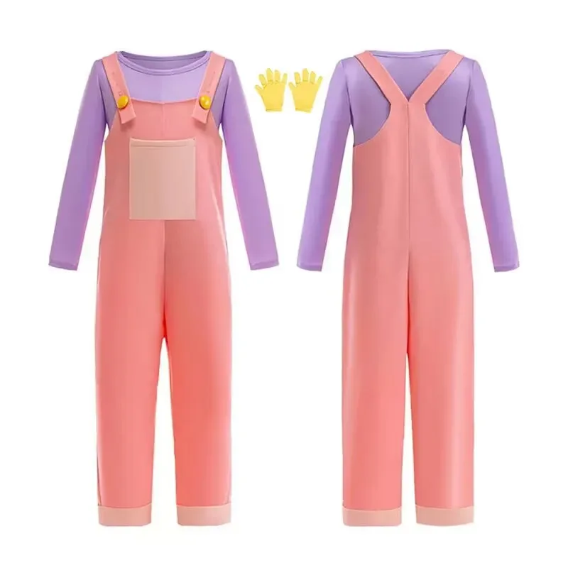 

Fantastic Digital Circus Bodysuit Jax Cosplay Costumes Kids Jumpsuit+Gloves For Party Carnival Halloween Costume Boys Girls Suit