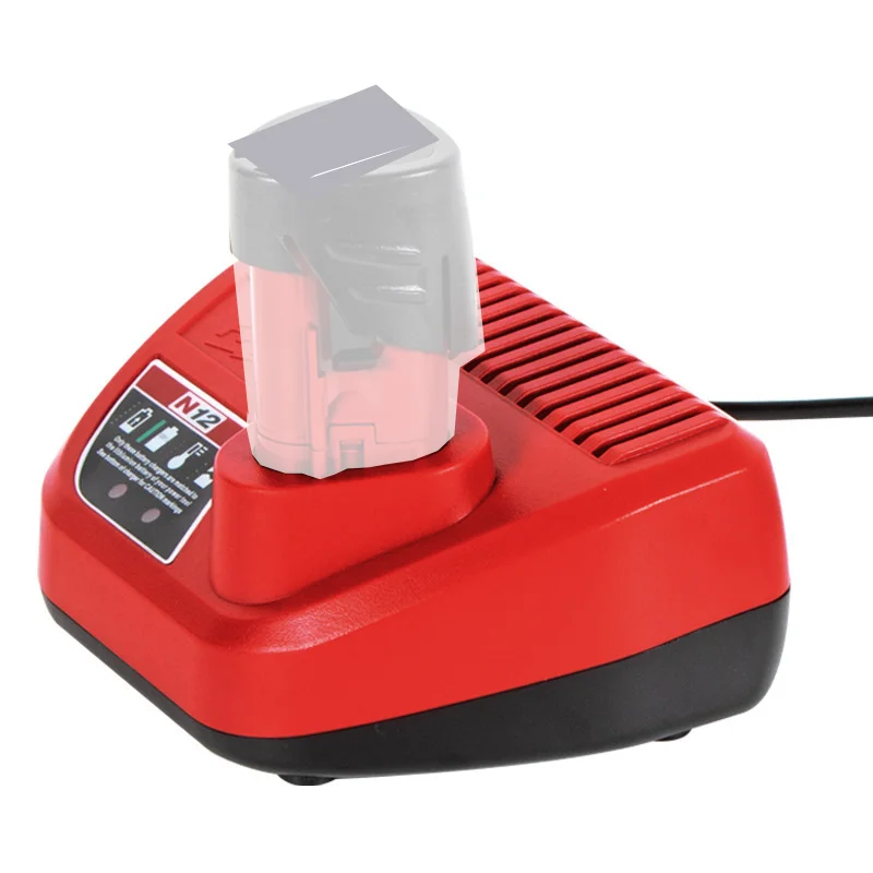 Caricabatteria agli ioni di litio N12 per Milwaukee 10.8V 12V 48-11-2402 48-11-2440 Batteria agli ioni di litio Serise Accessorio per elettroutensili