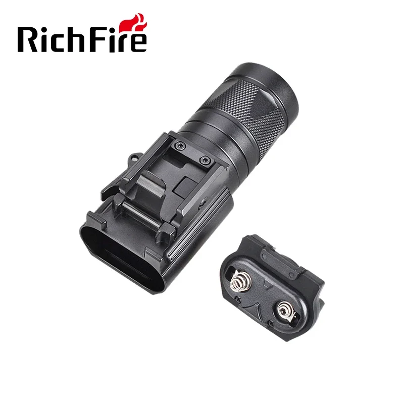 RichFire-Lampe torche aste SFD054 DulFlashlight, SST20 + IR850 450LM, avec support de rail Picatinny 20mm pour odor, fusil de poing