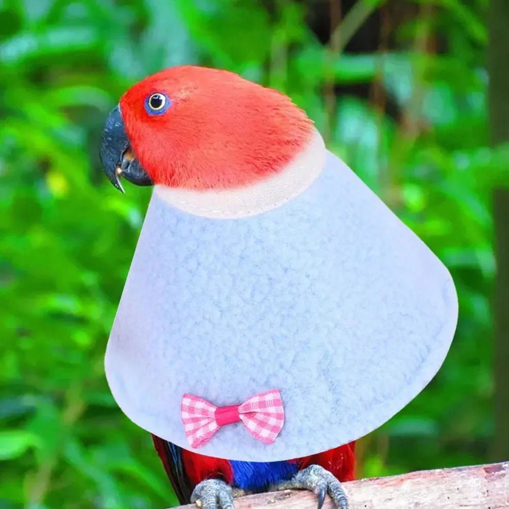 

2pcs Pet Recovery Neck Collar Soft For Birds Parrots Anti Scratch Wound Healing Protection Collar Pet Bird Recovery Neckwear