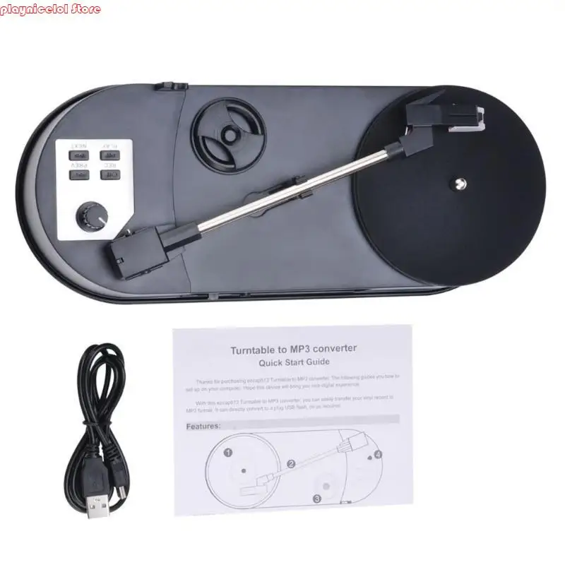 E8ba EZCAP613P Mini Record Lettore convertita in mp3 con altoparlanti 33/45rpm