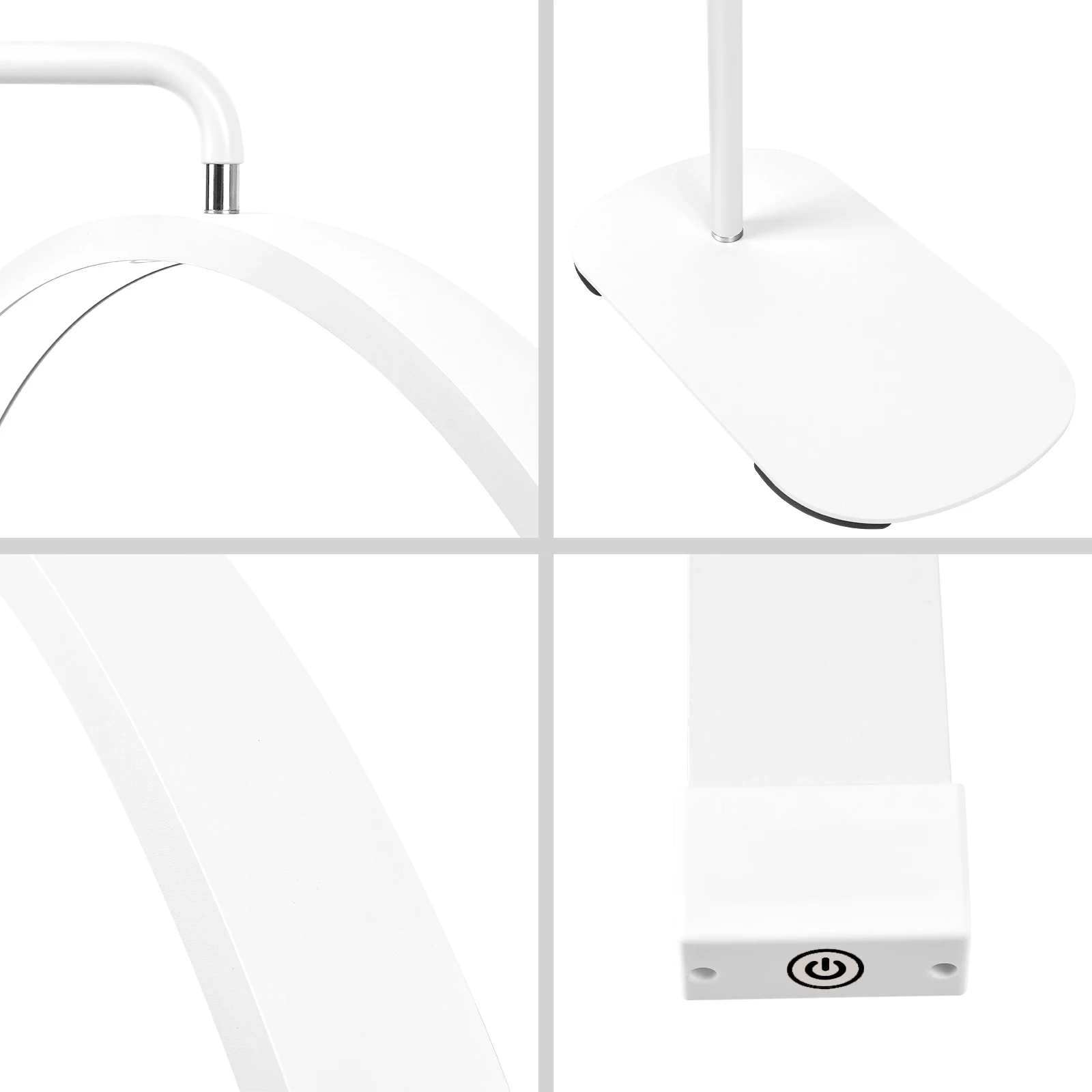 Fusitu FT-Y9II LED 비디오 조명, 반달 조명, 링 필 래쉬 라이트, 플로어 스탠드 포함, 미용실 문신 메이크업 속눈썹, 35W