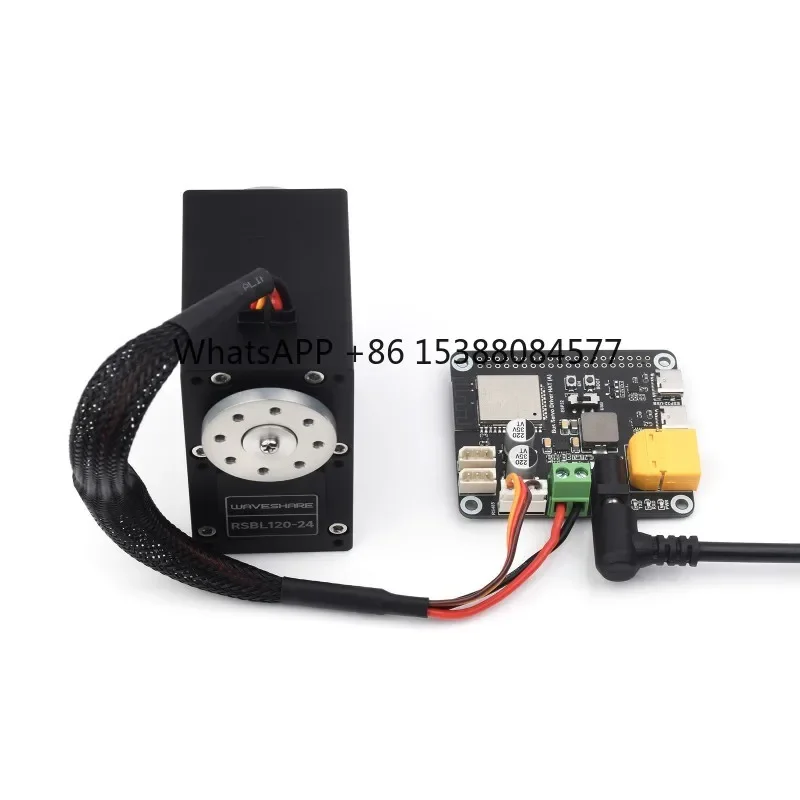 Waveshare  120kg.cm RSBL120-24 Servo Motor, High Precision And Large Torque, With Programmable 360 degrees Magnetic Encoder