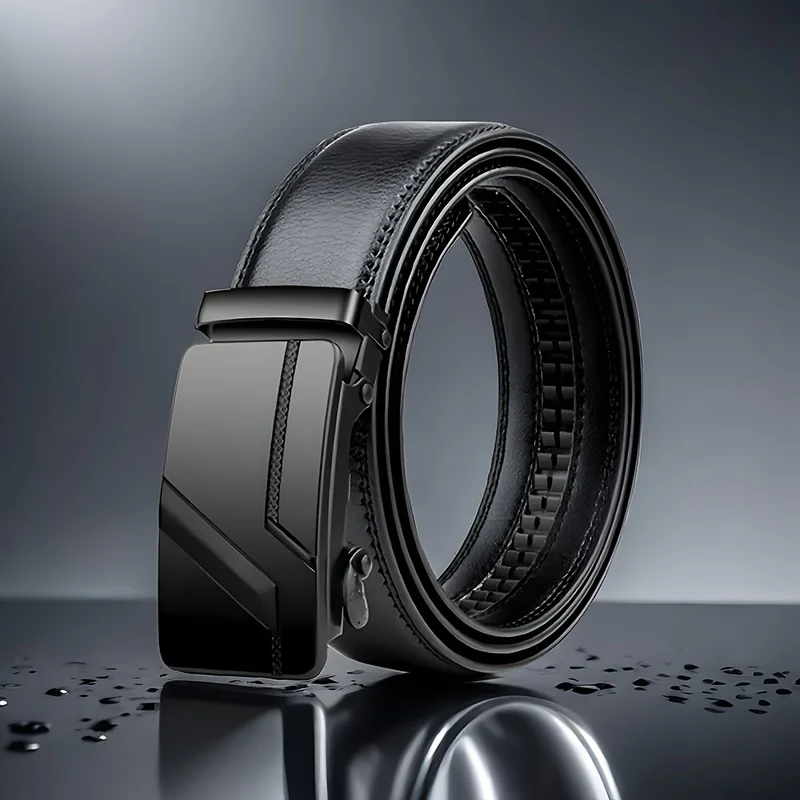 Fashion business men's belts, authentic luxury brand belts, metal buckles, high-quality soft belts