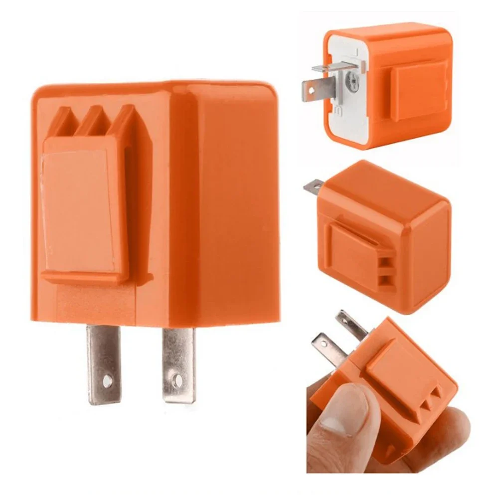 2/5/20PCS 2 Pin LED Flasher Relay 12V Adjustable Frequency Of Turn Signals Blinker Indicator Relays For Motorcycle Accessories