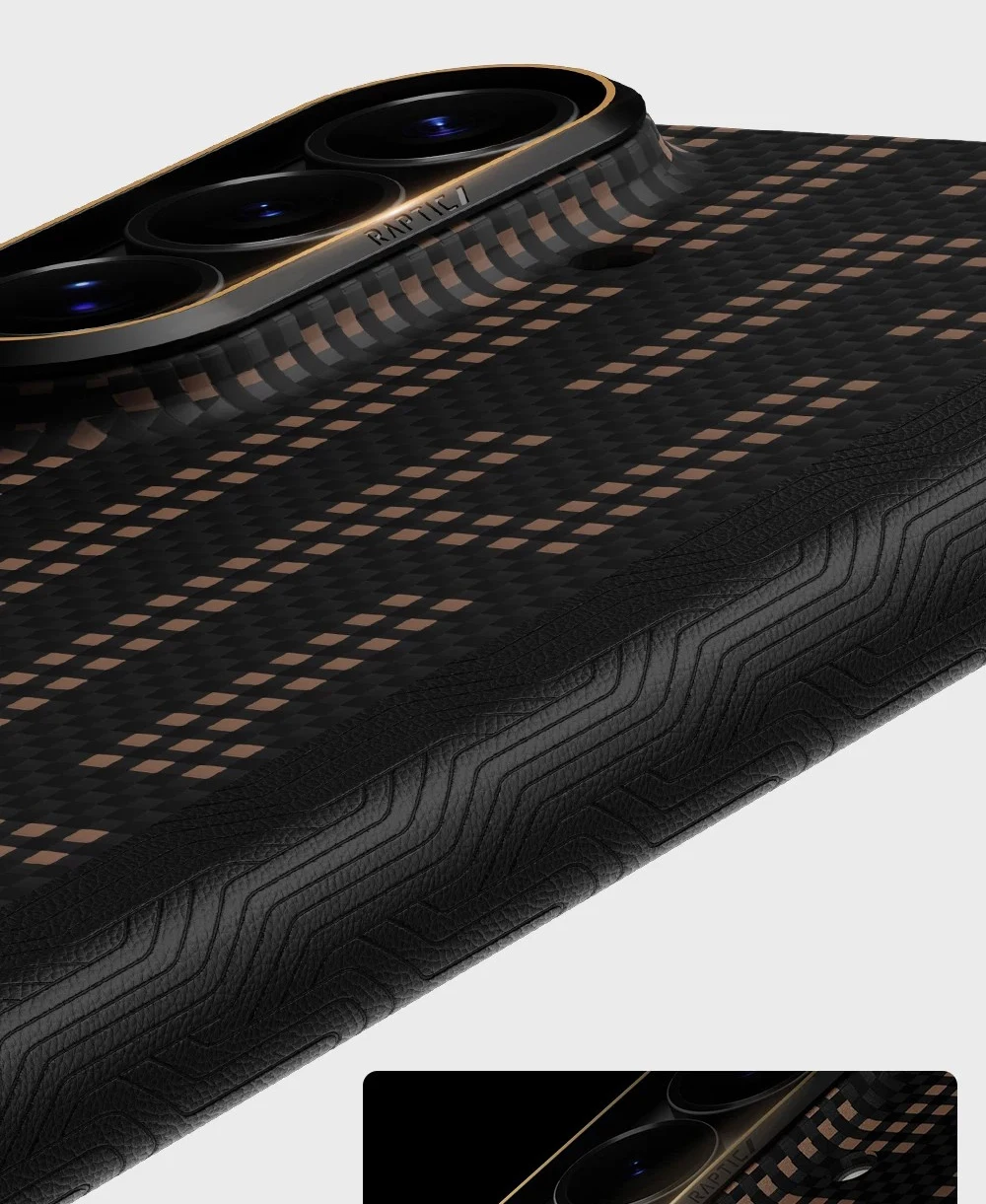 Original RAPTIC Aramid Kevlar Case For Samsung Galaxy Z Fold 8 Case,Back Cover ONLY,with Hinge Protection And MagSafe