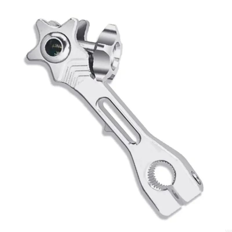 N5KD Upgrades Brake Lever with Rear Brake Arm Motorcycle Brake Handle with Unique Metal Rear Arm Robusts for Motorcycle