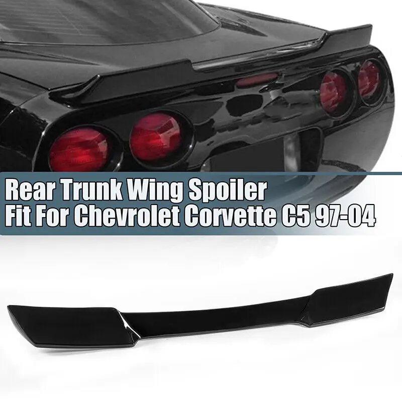 

Extended Style ABS Plastic Rear Trunk Lid Rear Trunk Wing Spoiler Fits 97-04 Corvette C5 ZR1 Carbon fiber pattern car Accessorie