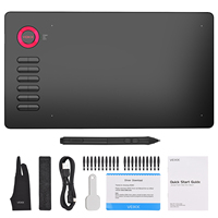 【New】VEIKK A15 Graphic Drawing Tablet with 8192 Sensitivity Battery-free Pen 12 Hotkeys 10x6Inch 250RPS 5080LPI for Laptop PC