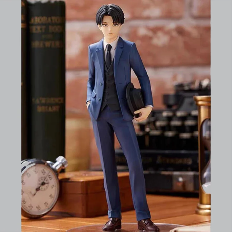 애니메이션 Levi Ackerman 피규어 세트 공격 타이탄 액션 피규어, GSC Eren Yaeger 피규어 모델, PVC 데스크탑 장식 장난감 선물