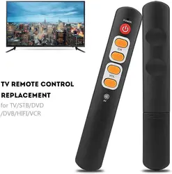 Learning Remote Control with Big Buttons, 6 Keys Universal Remote Control Smart Controller for TV STB DVD DVB HiFi VCR