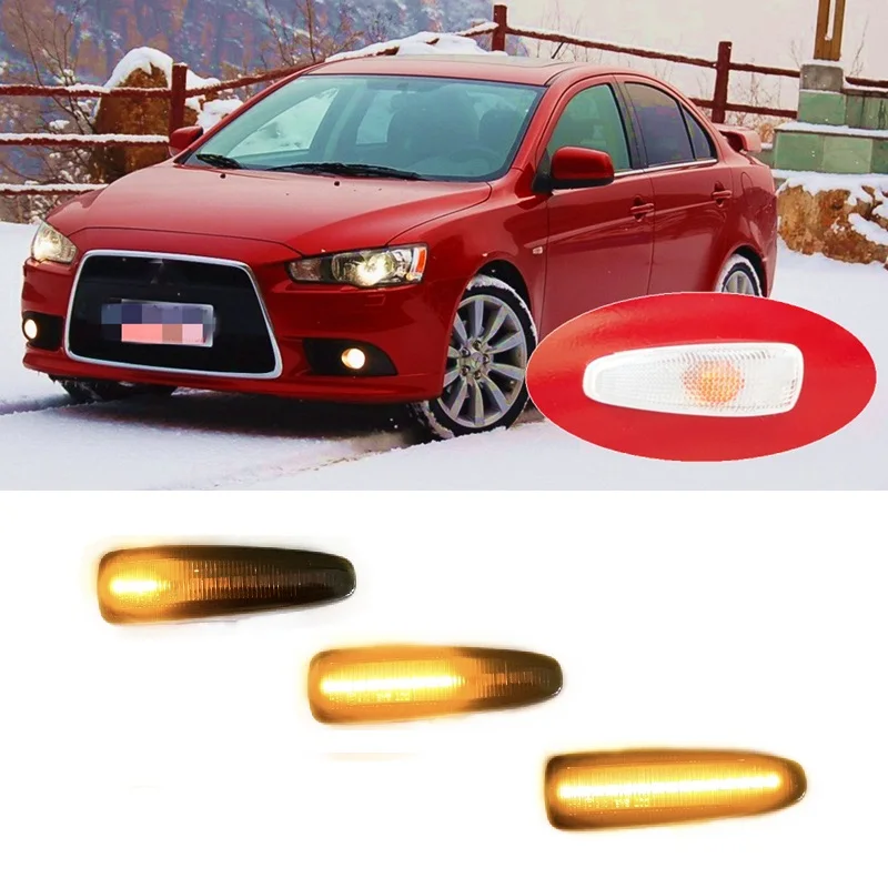 

Suitable for Mitsubishi Lancer Evolution X Outlander Mirage Dynamic LED Indicator Side Marker Signal Light