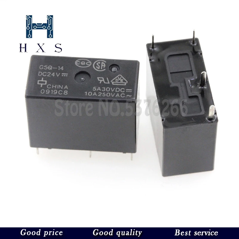 2PCS  G5Q-14 G5Q-1A4 G5Q-1A G5Q-1A4-DC5V DC12V DC24V 51224VDC  5Pin 4Pin Relay