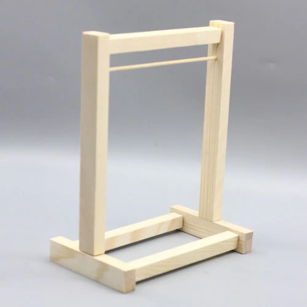 

Dollhouse Supplies Doll Clothing Hanger Wooden Pretend Play Dollhouse Furniture Toys Simulation Mini Garment Organizer
